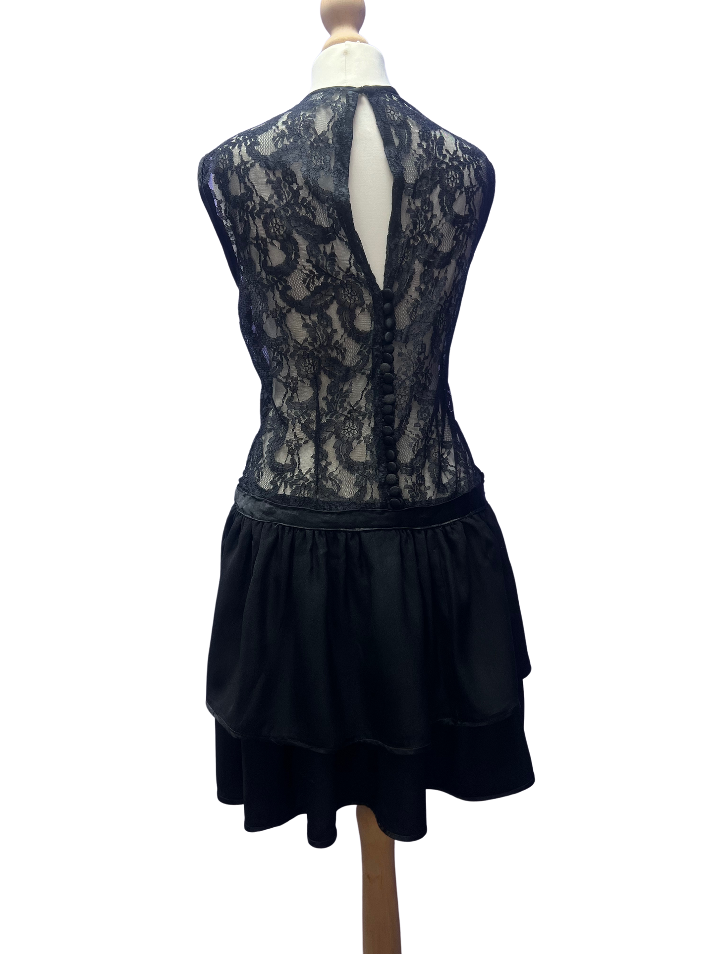 Lace & Ruffle Mini Dress