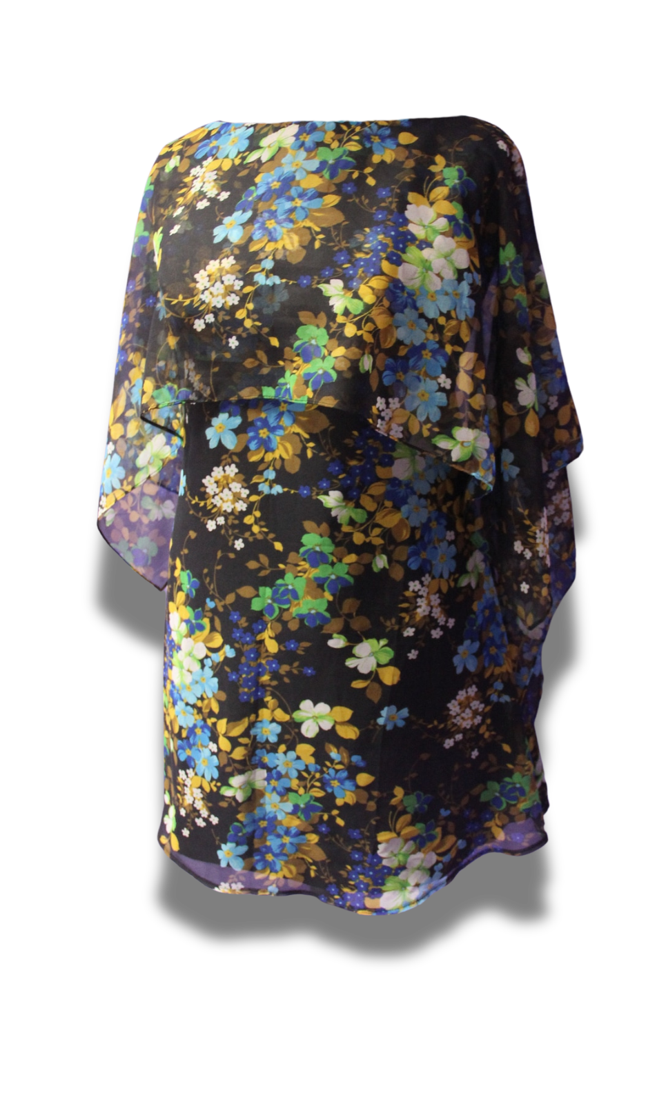Floral Cape Dress