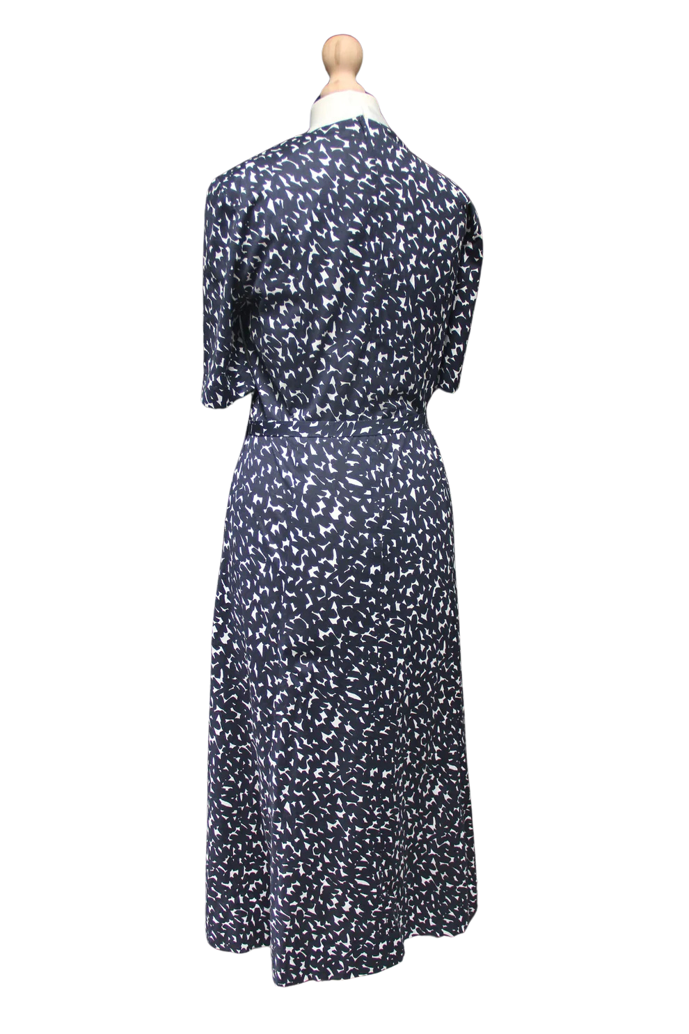 Navy & White Tea Dress with Jacket