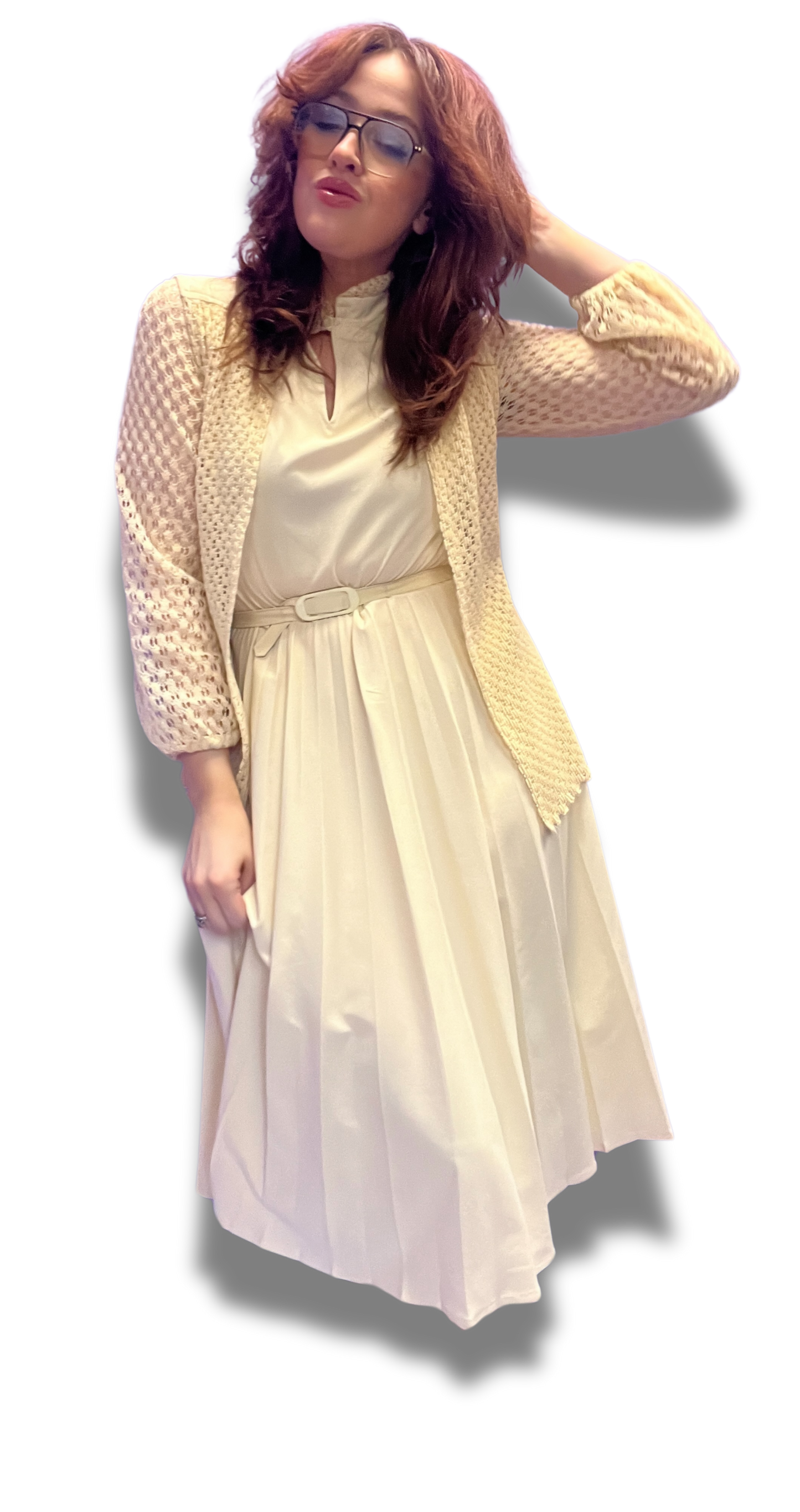 Sweet 1970s Midi Dress