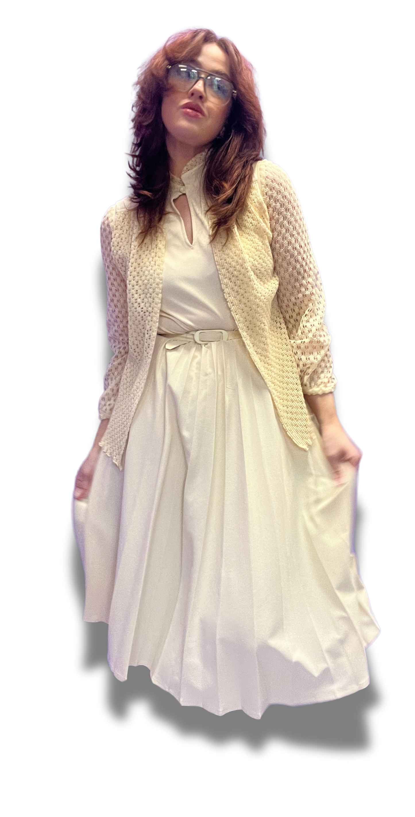 Sweet 1970s Midi Dress