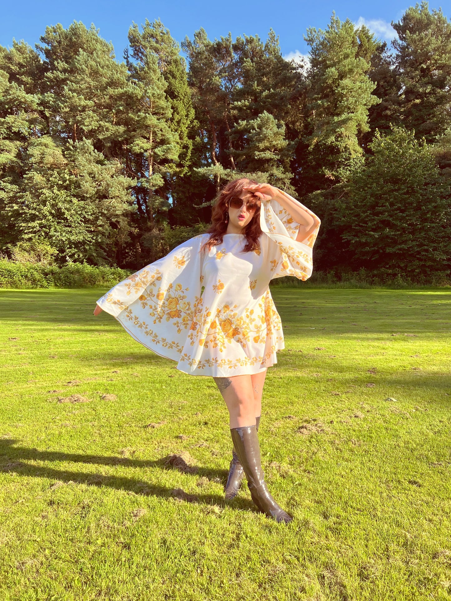 Yellow Floral 60s Mini