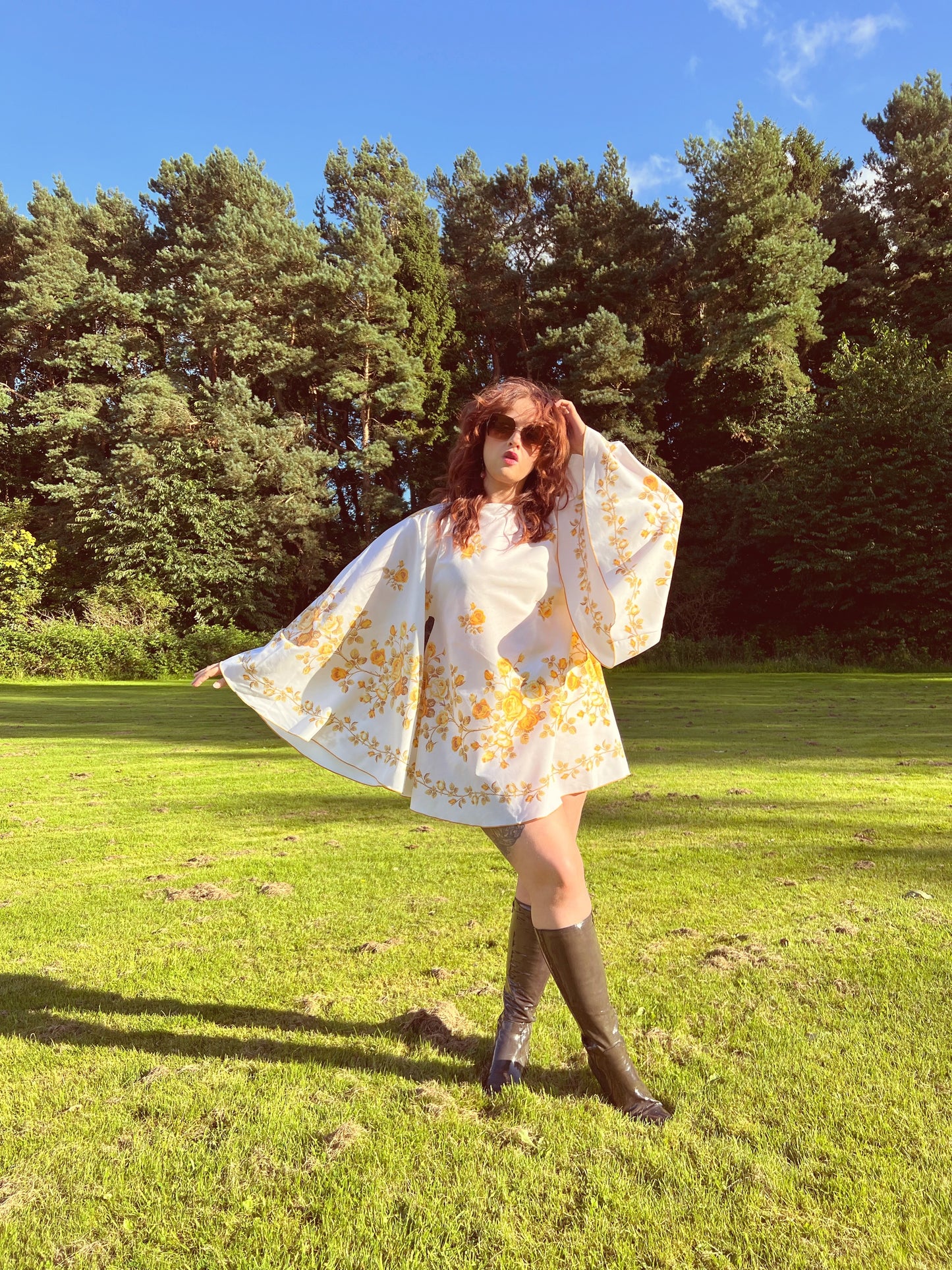 Yellow Floral 60s Mini