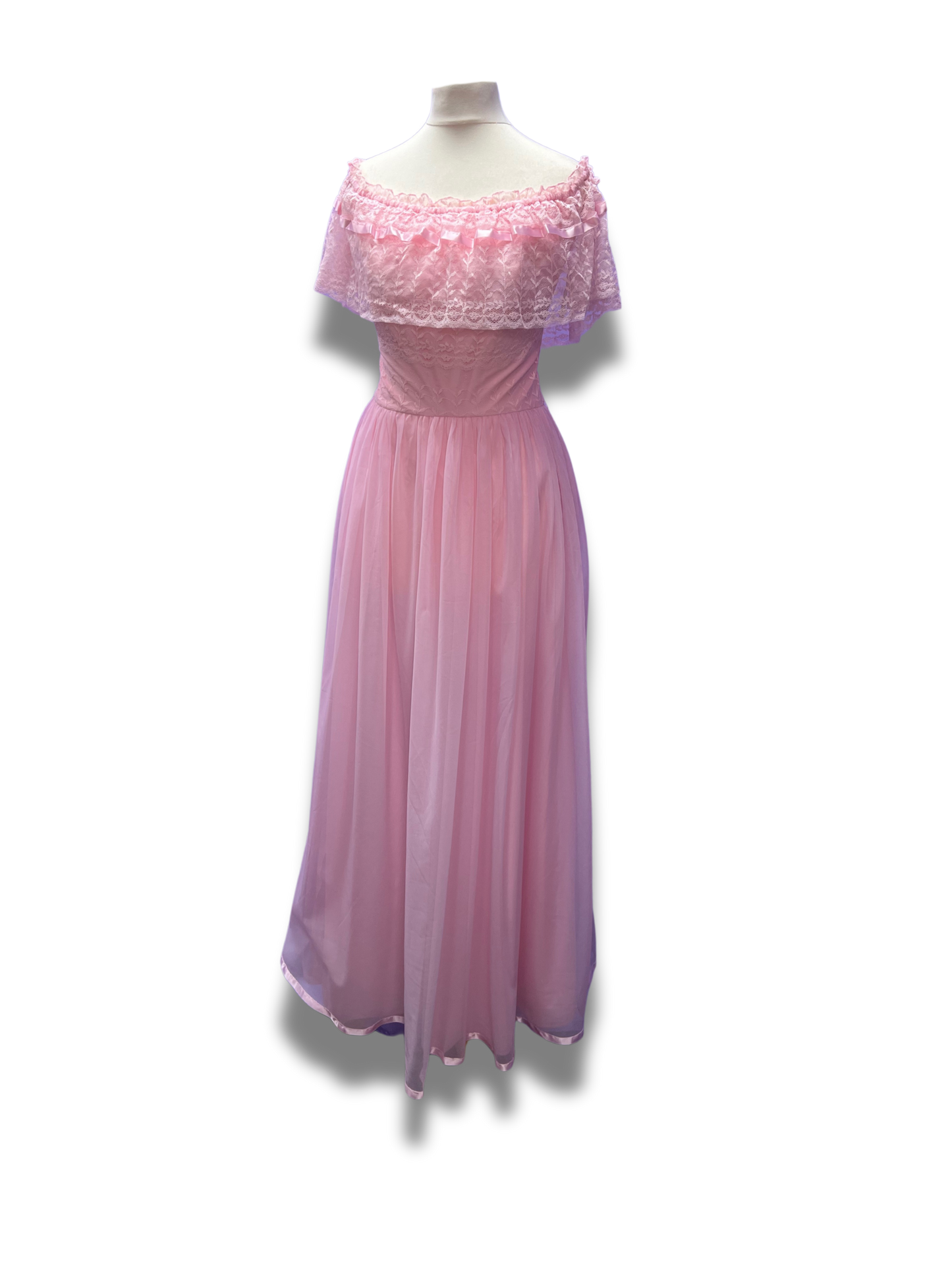 Beautiful Pink Lace Gown