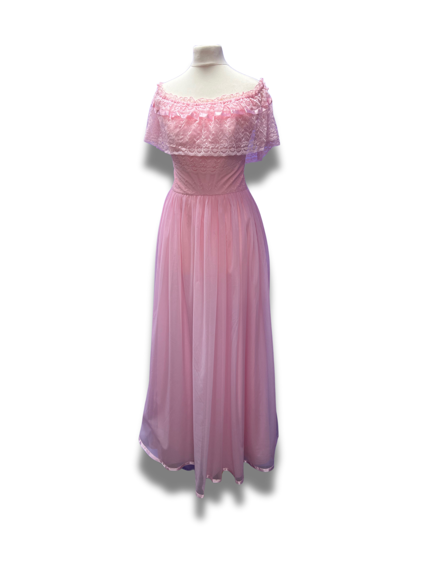 Beautiful Pink Lace Gown