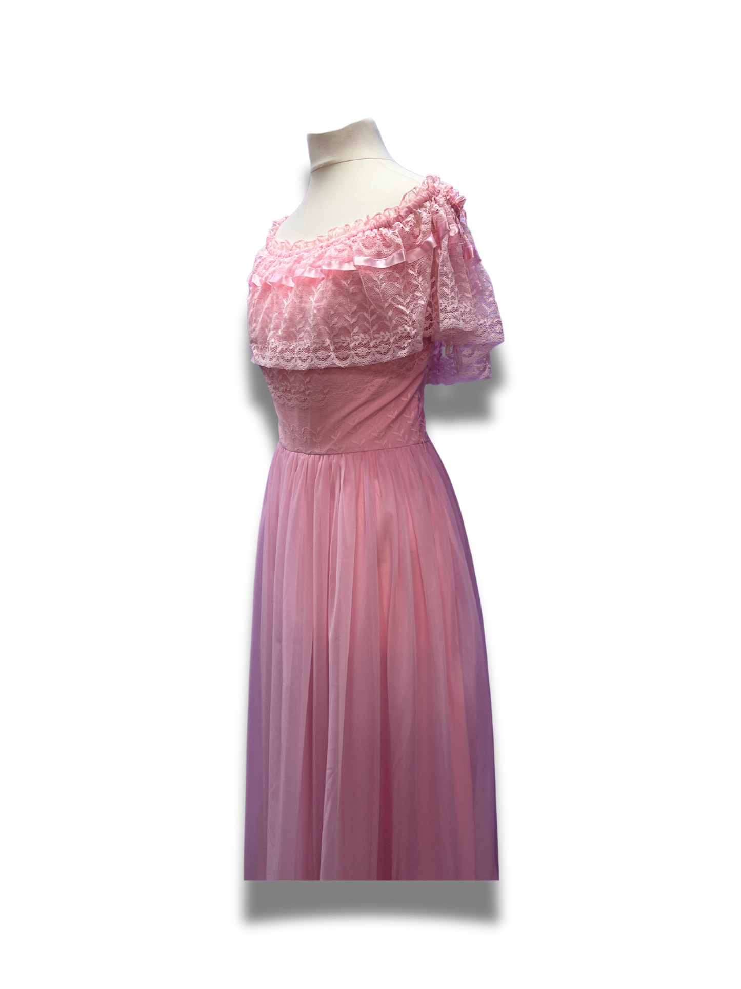 Beautiful Pink Lace Gown