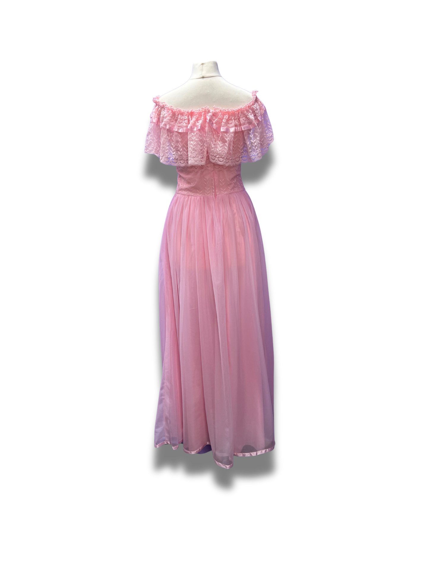Beautiful Pink Lace Gown
