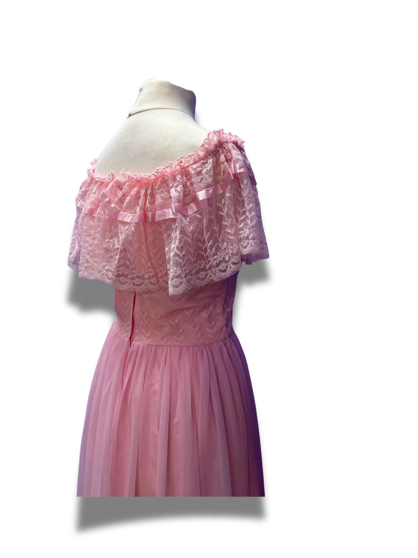 Beautiful Pink Lace Gown