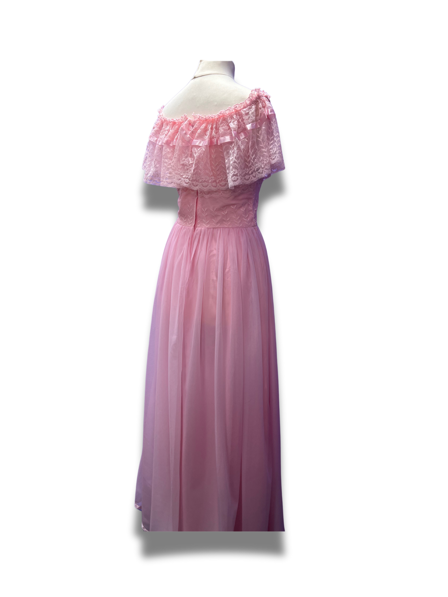 Beautiful Pink Lace Gown