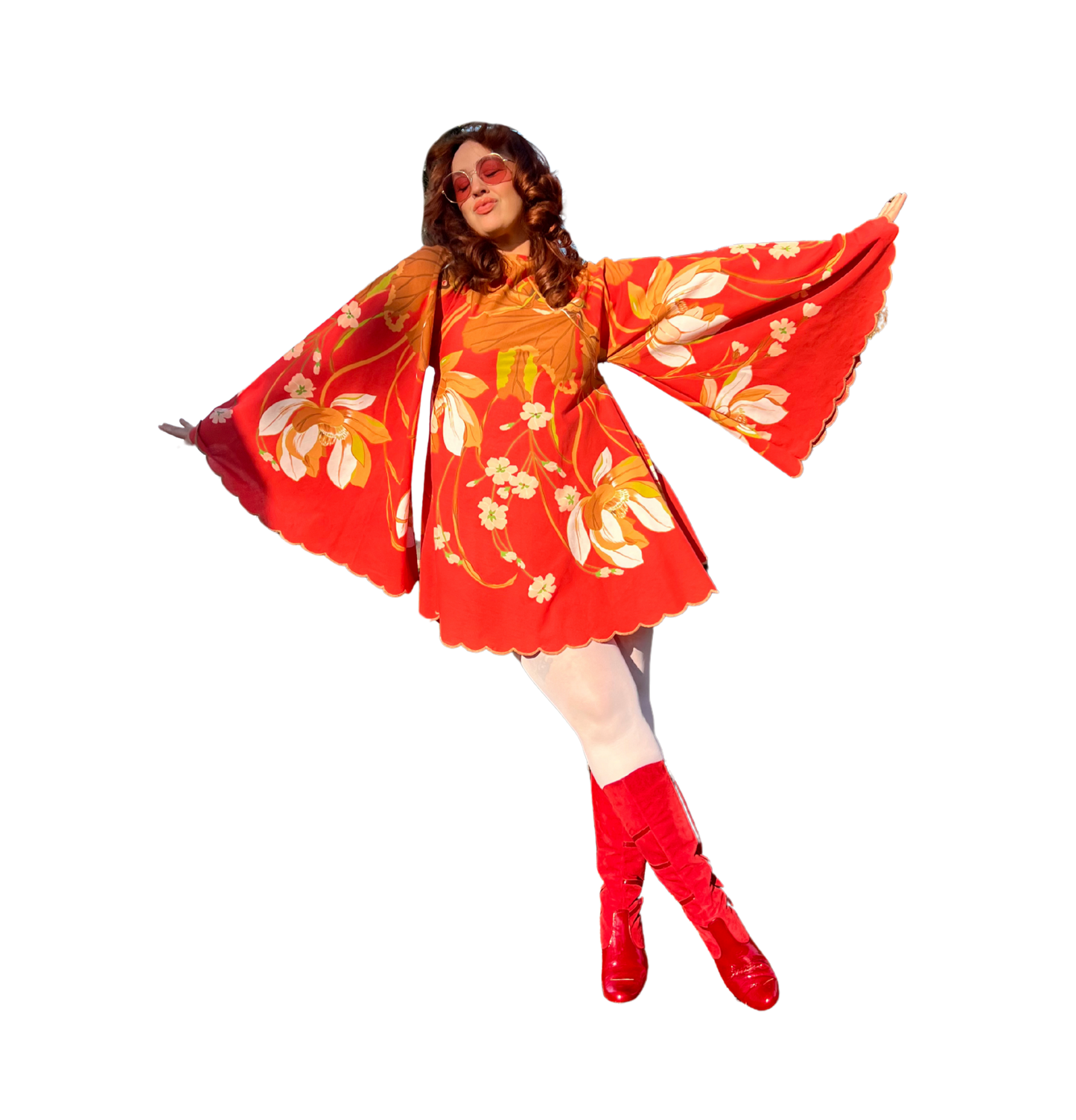 Bold Floaty 60s Dress
