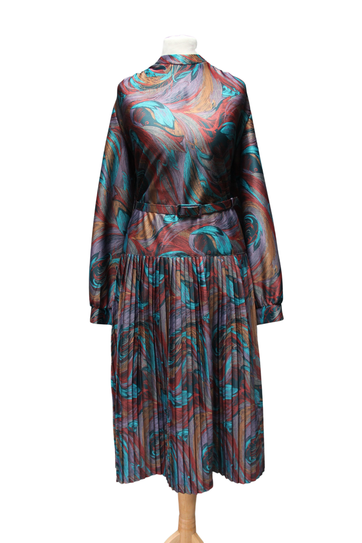 1970s Norman Linton Midi Dress