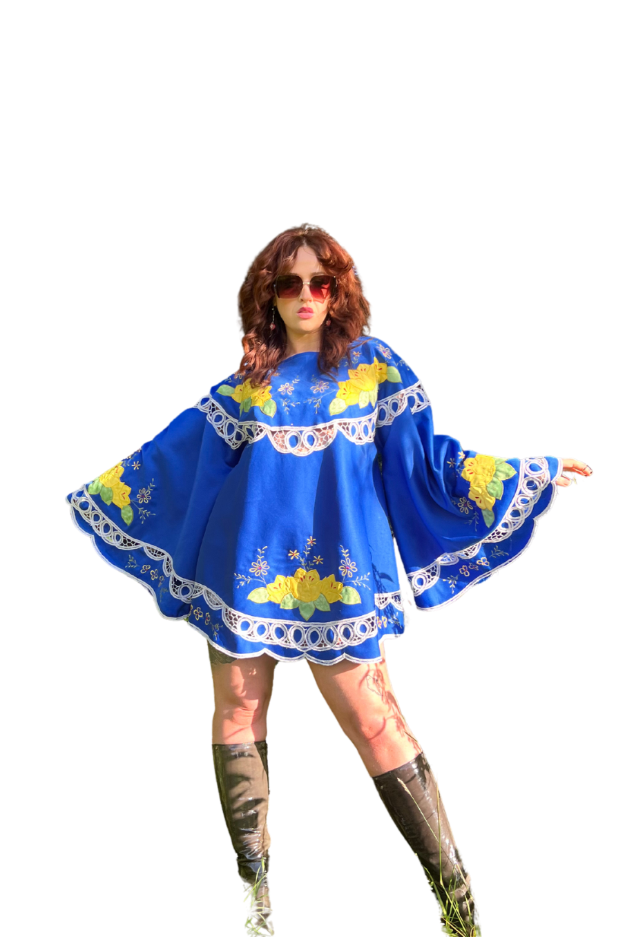 Blue Floral 60s Mini