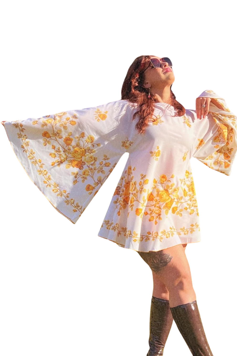 Yellow Floral 60s Mini