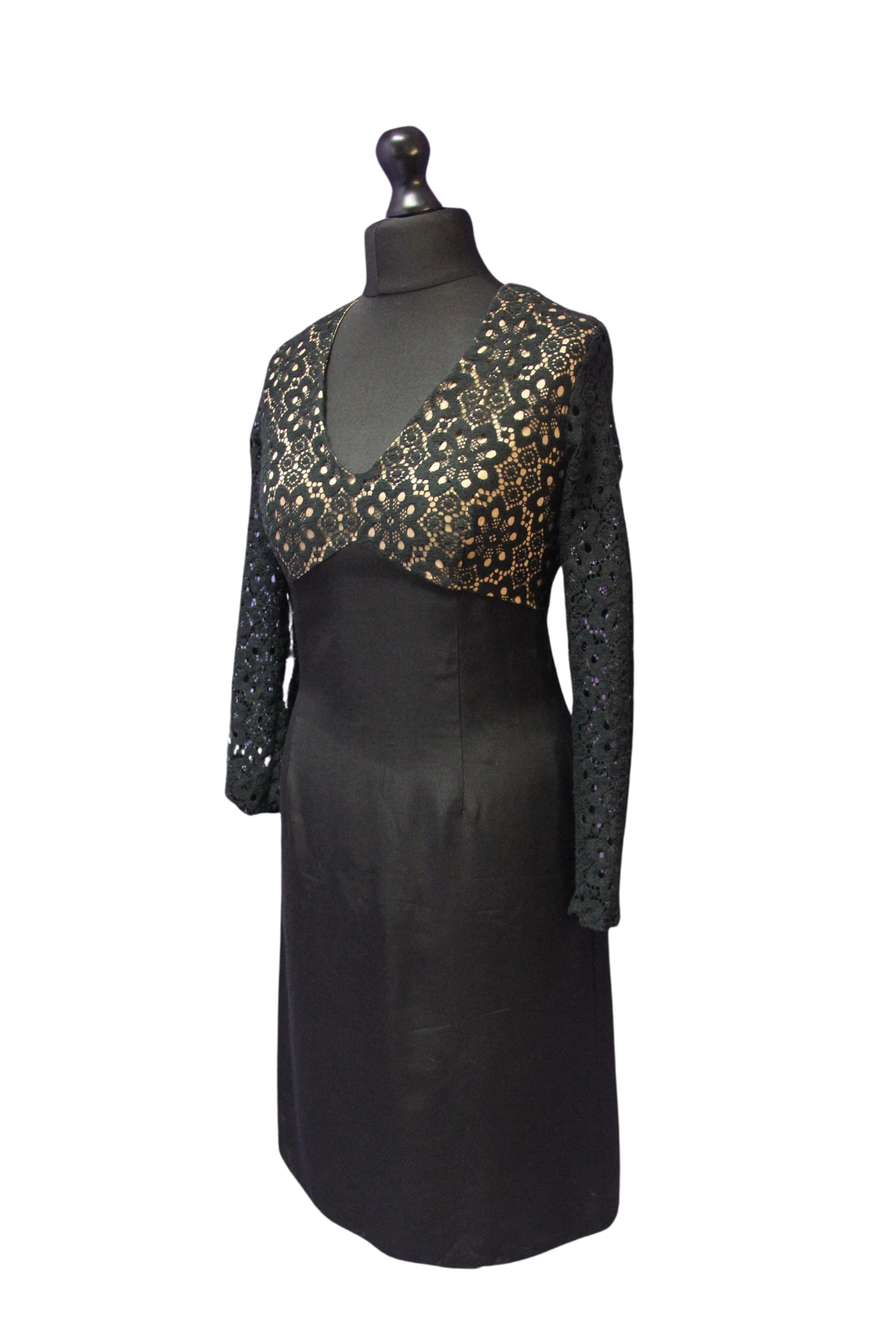 Lace Long Sleeve 1960s Contesa Dress