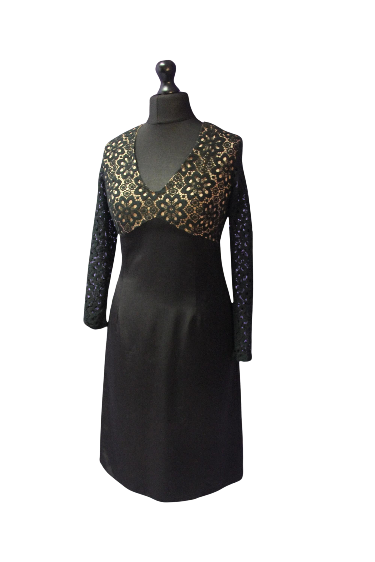 Lace Long Sleeve 1960s Contesa Dress