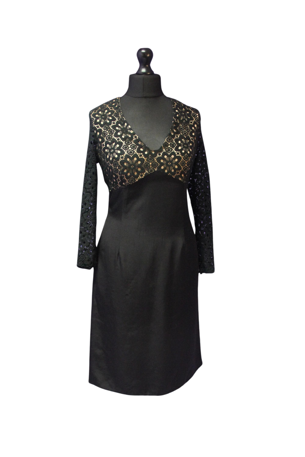 Lace Long Sleeve 1960s Contesa Dress