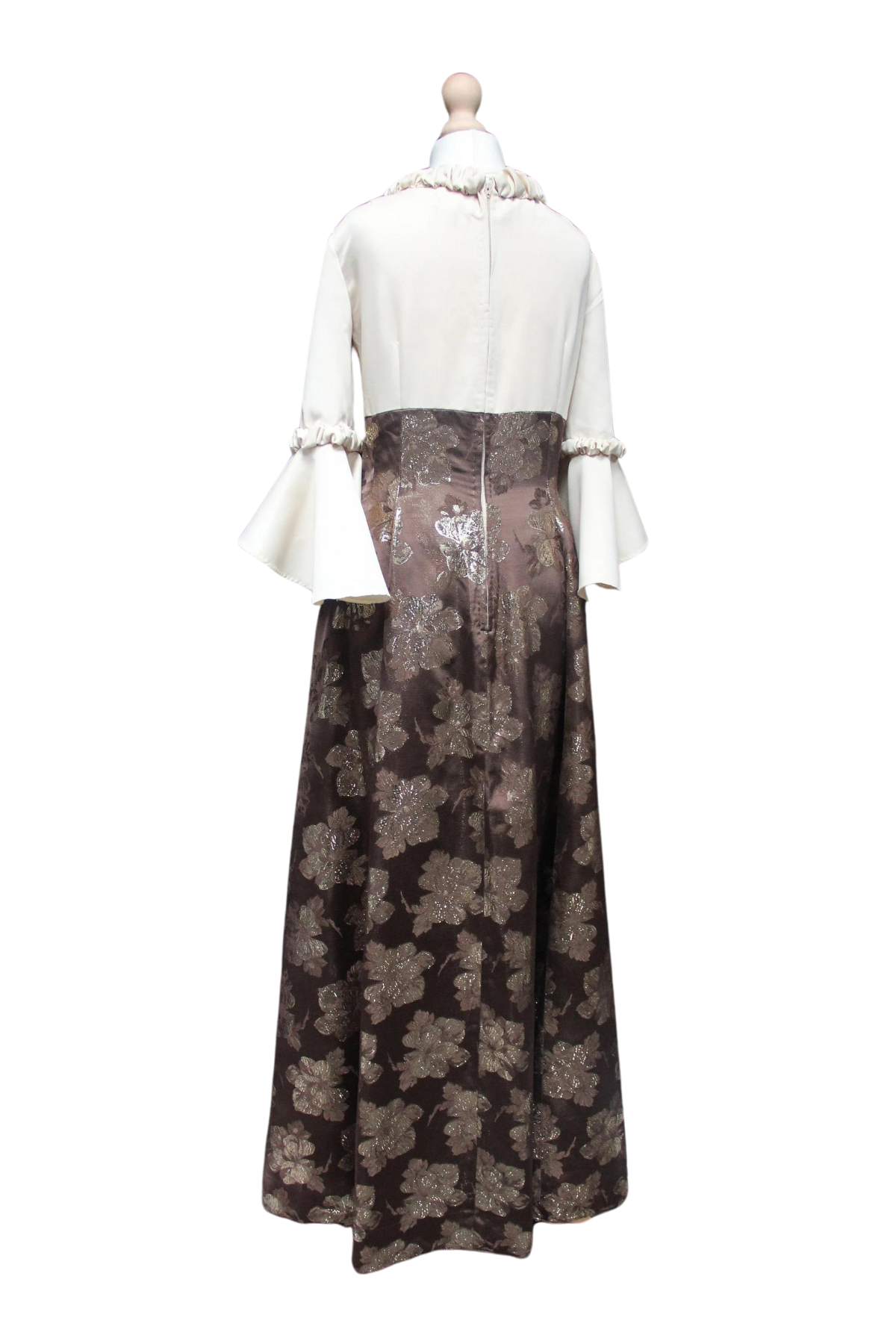 1970s Maxi Dress with Bell Sleeves