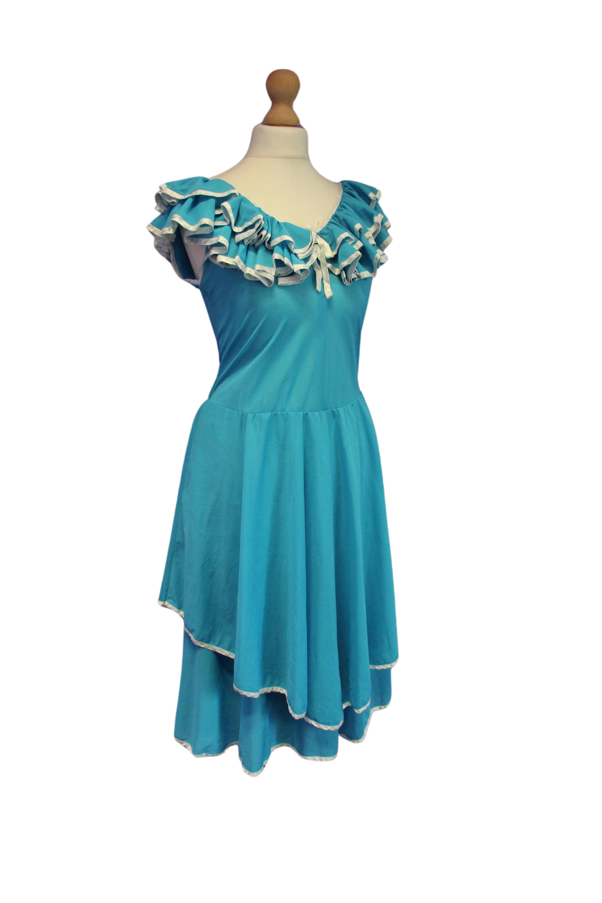 Sweet Blue Ruffle Dress