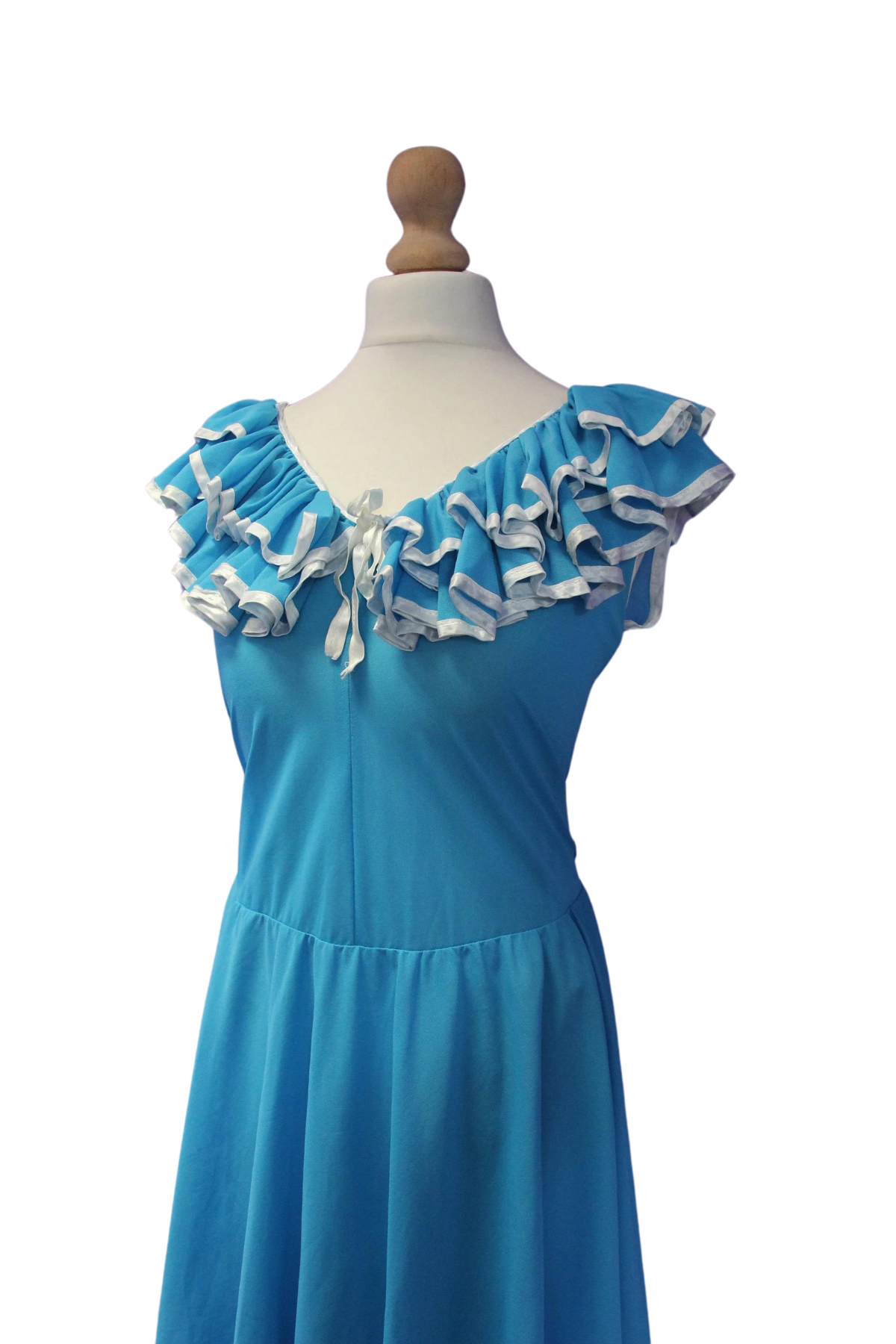 Sweet Blue Ruffle Dress