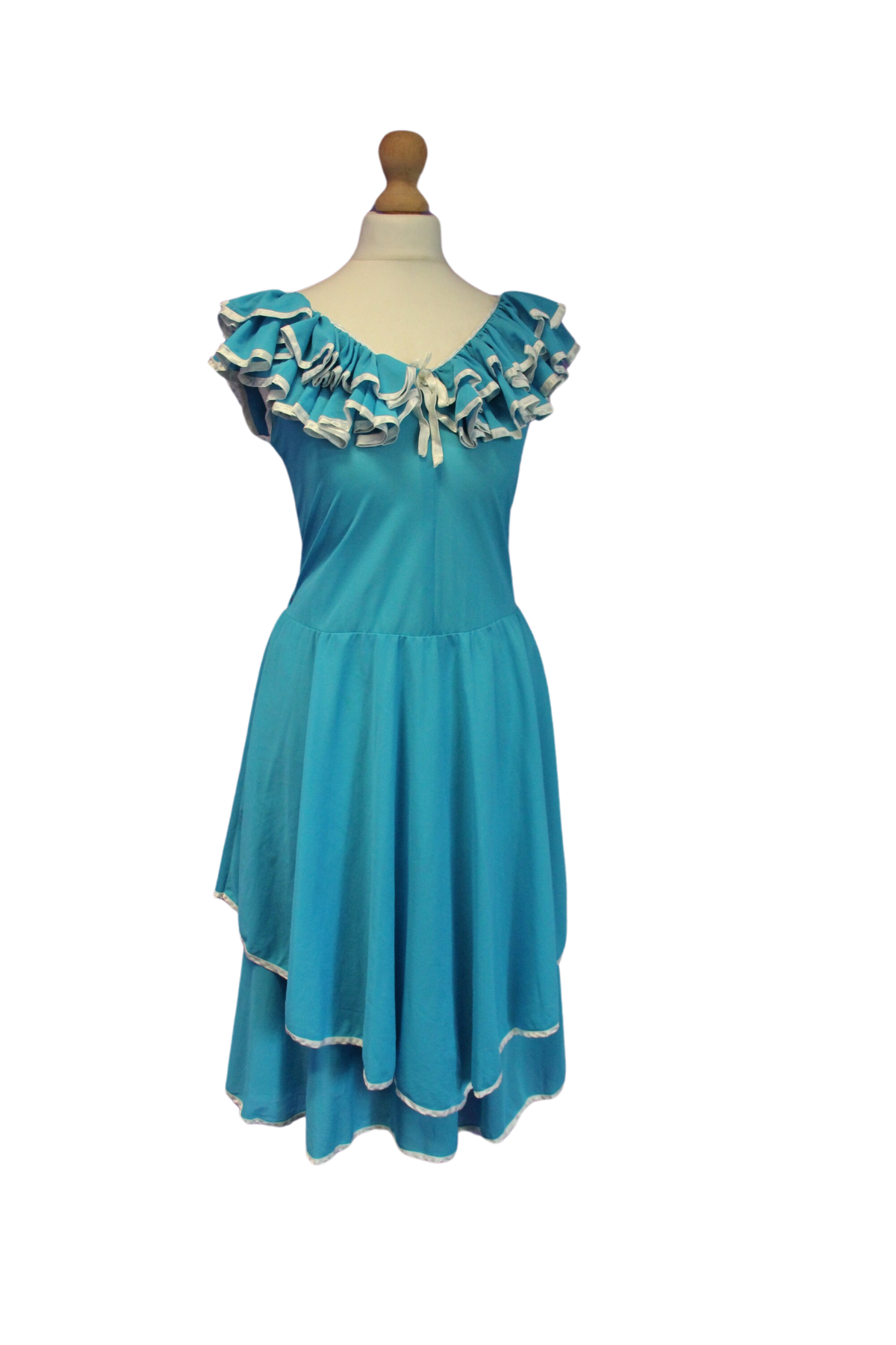 Sweet Blue Ruffle Dress