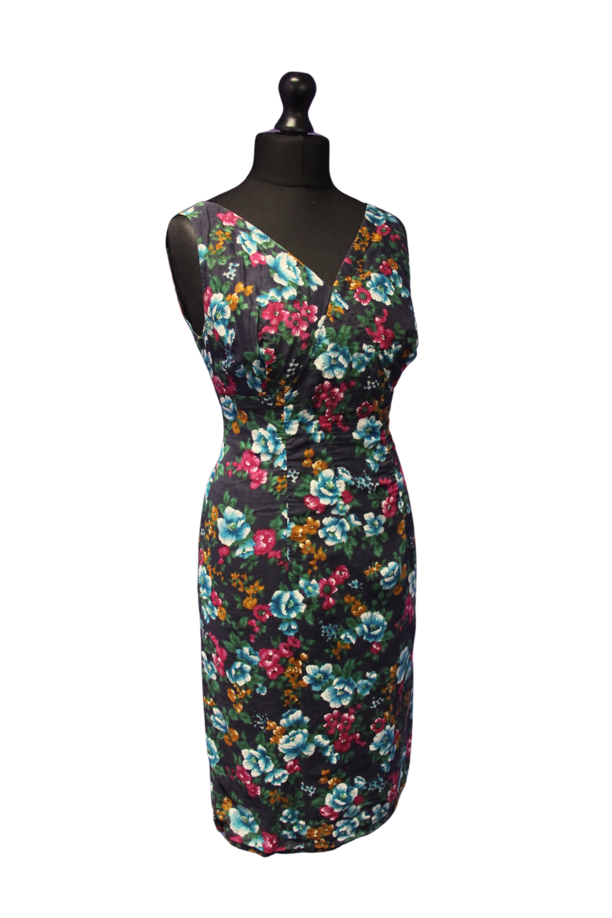 Floral 1950s Wiggle Dress