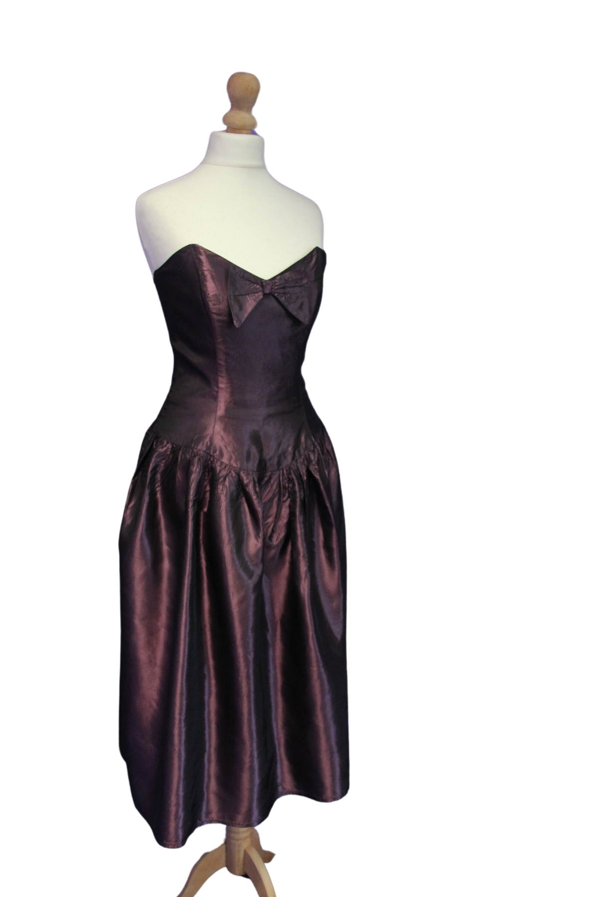 Metallic 1980s Prom Dress