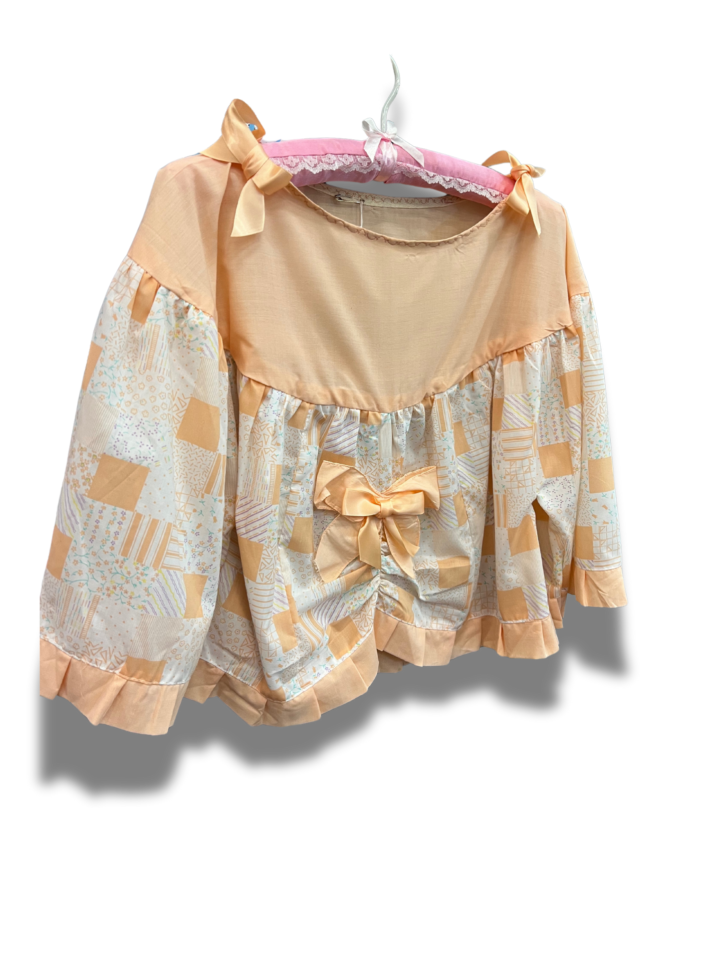 Sweet Peach Vintage Top