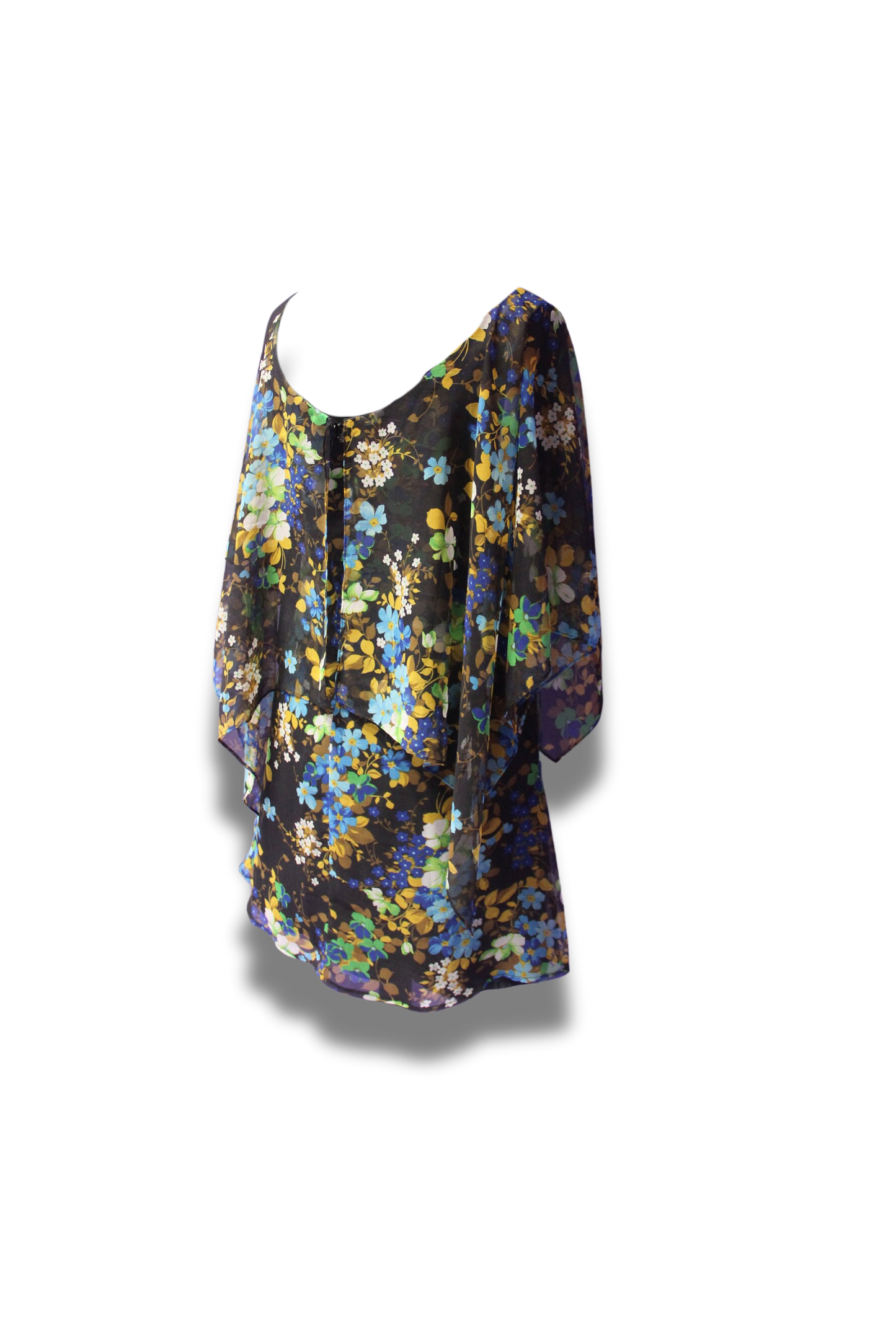 Floral Cape Dress