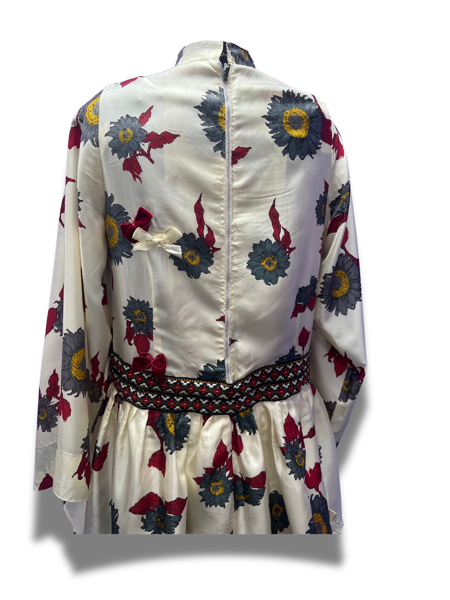 Unique Upcycled Tiered Ruffle Dress