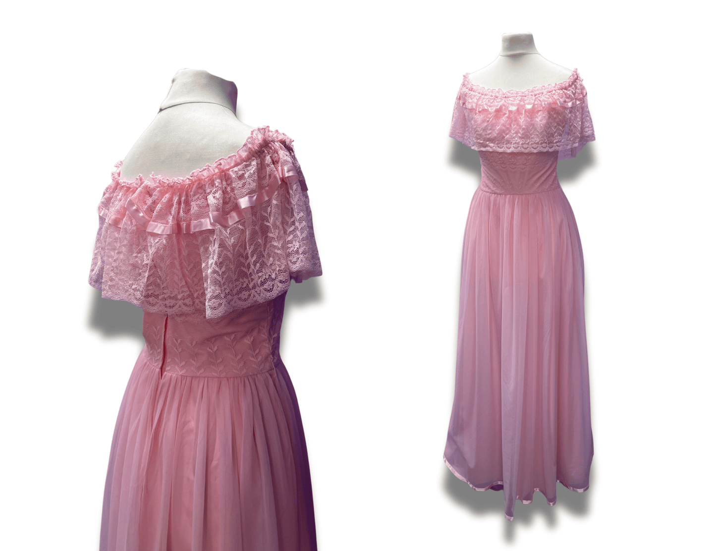 Beautiful Pink Lace Gown