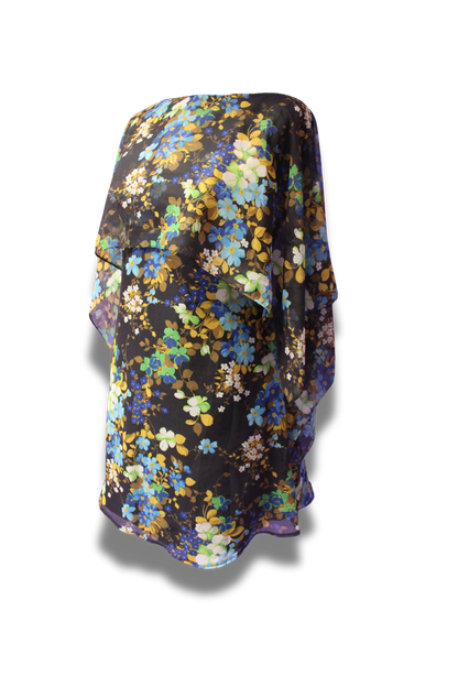 Floral Cape Dress