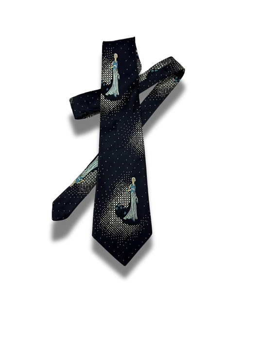 Blue Tie with Lil Lady