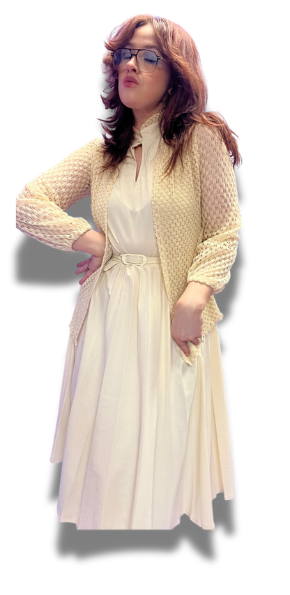 Sweet 1970s Midi Dress