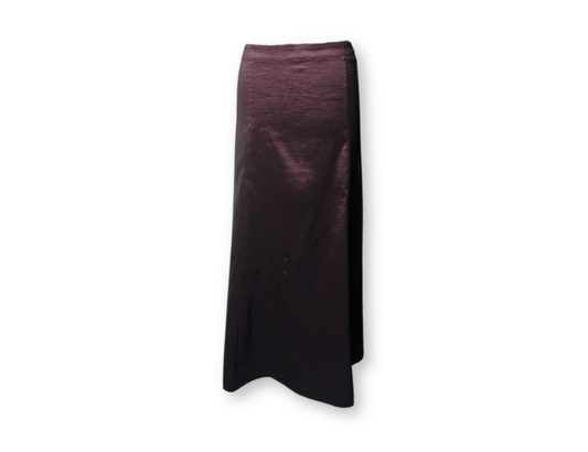 Deep Purple Metallic Maxi Skirt