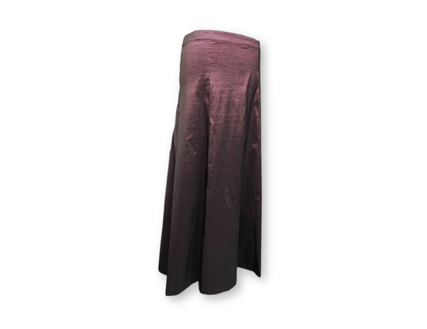 Deep Purple Metallic Maxi Skirt