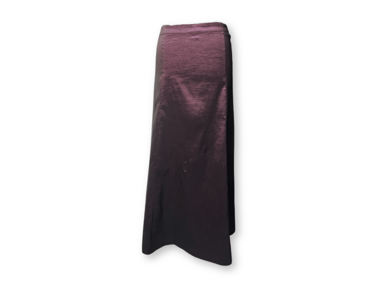 Deep Purple Metallic Maxi Skirt