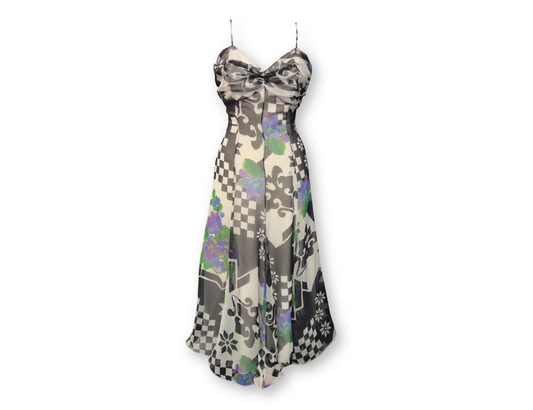 Graphic Floral Occasion Dress