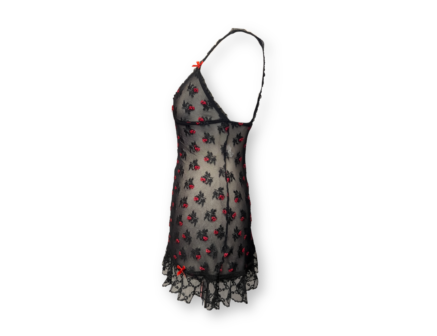 Sheer Embroidered Negligee