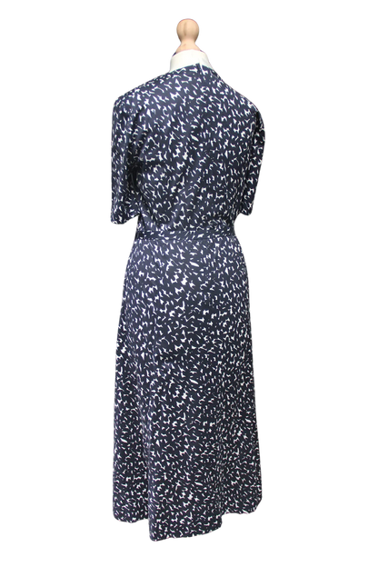 Navy & White Tea Dress with Jacket