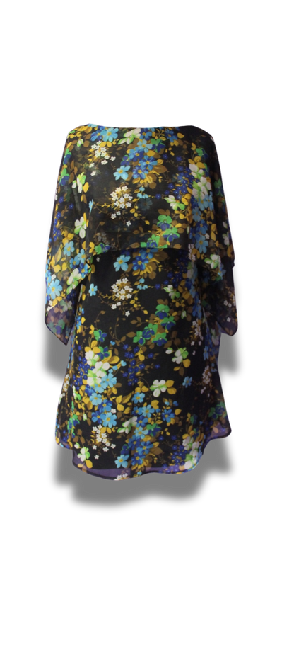 Floral Cape Dress