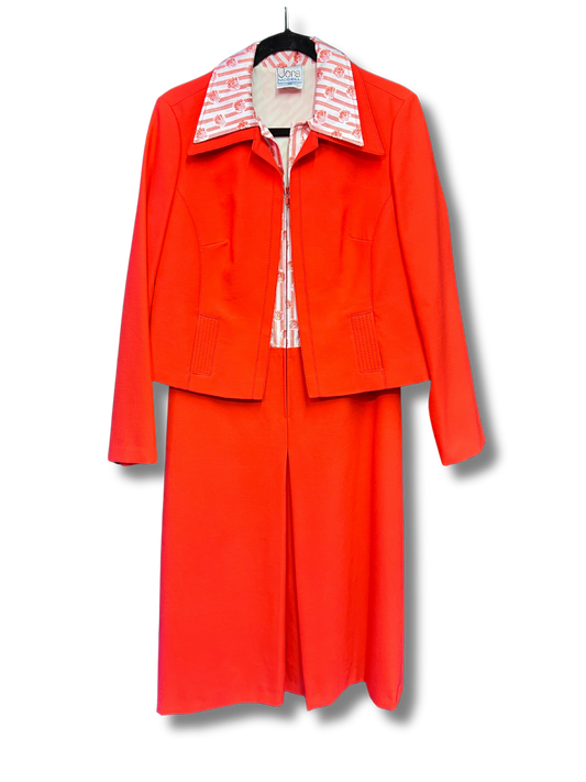 Retro, Red Dress & Jacket