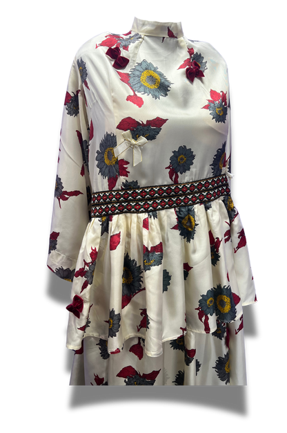 Unique Upcycled Tiered Ruffle Dress