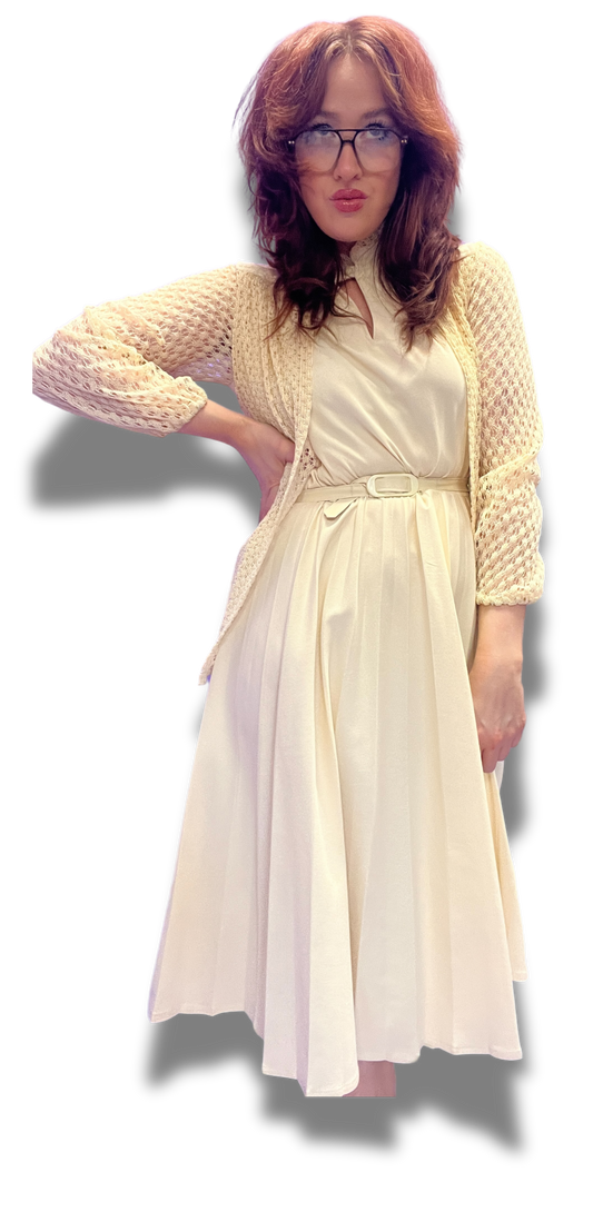 Sweet 1970s Midi Dress