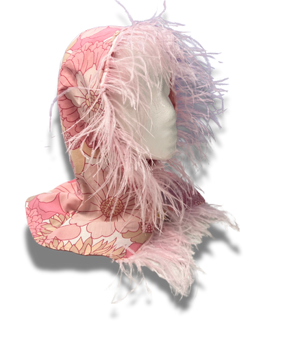 Feathered Button Hood