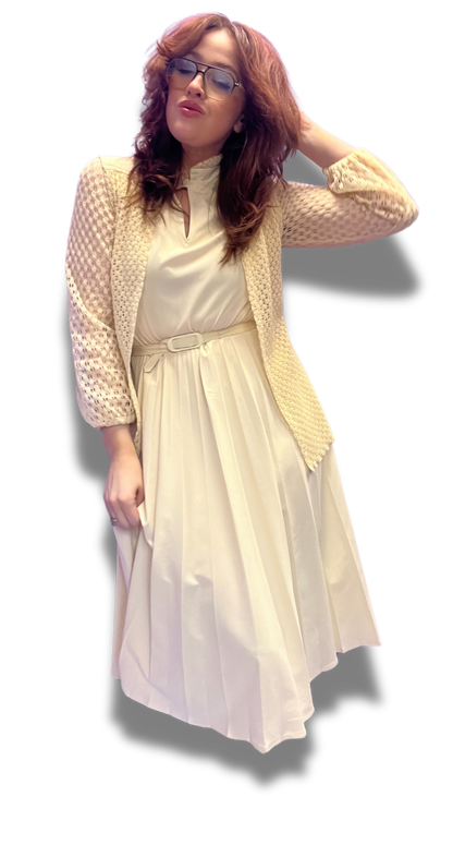 Sweet 1970s Midi Dress