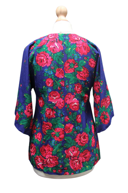 Retro Floral Tunic 1960s Top