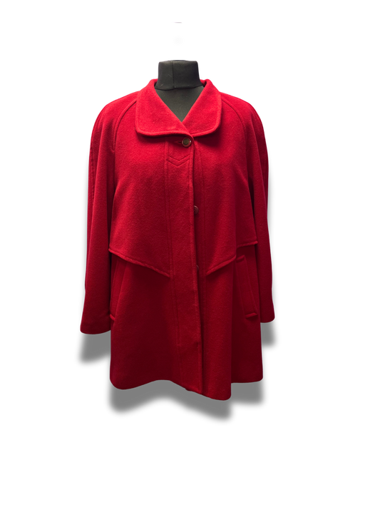 Chic & Cosy Red Coat