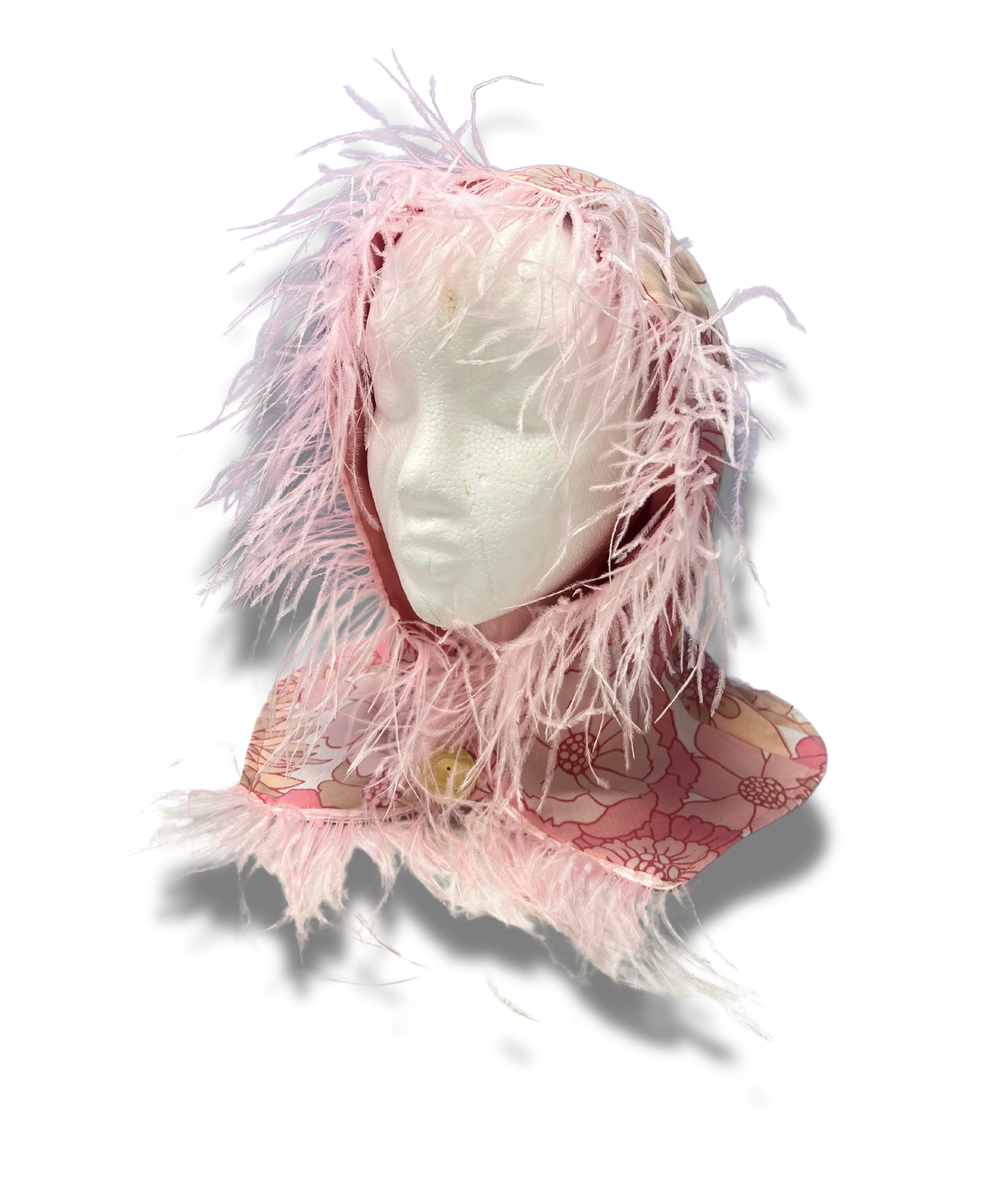Feathered Button Hood