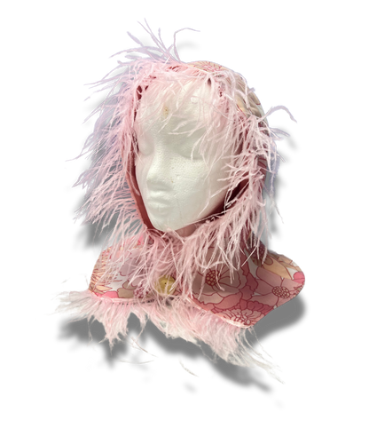 Feathered Button Hood
