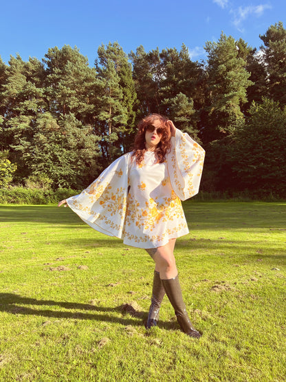 Yellow Floral 60s Mini